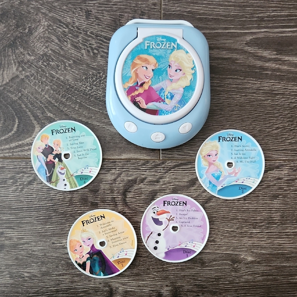Disney Frozen Blue Music Player with Character Discs - KIDS